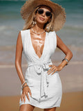 Sleeveless cover up dress