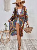 Lace tie cover up