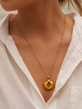 New Summer Beach Ocean Metallic Shell Necklace