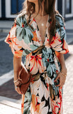 Floral Kimono maxi Dress