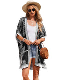 Boho Print Beach Cover Up