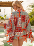 Short Beach Cover Up Kimono