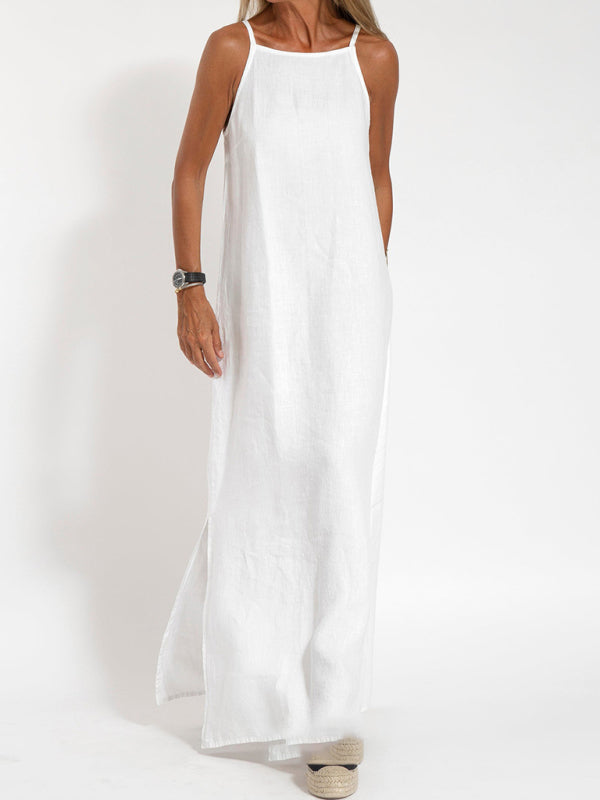 Cotton beach maxi dress