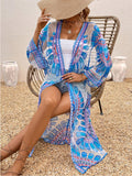 Lace tie cover up