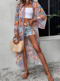 Lace tie cover up